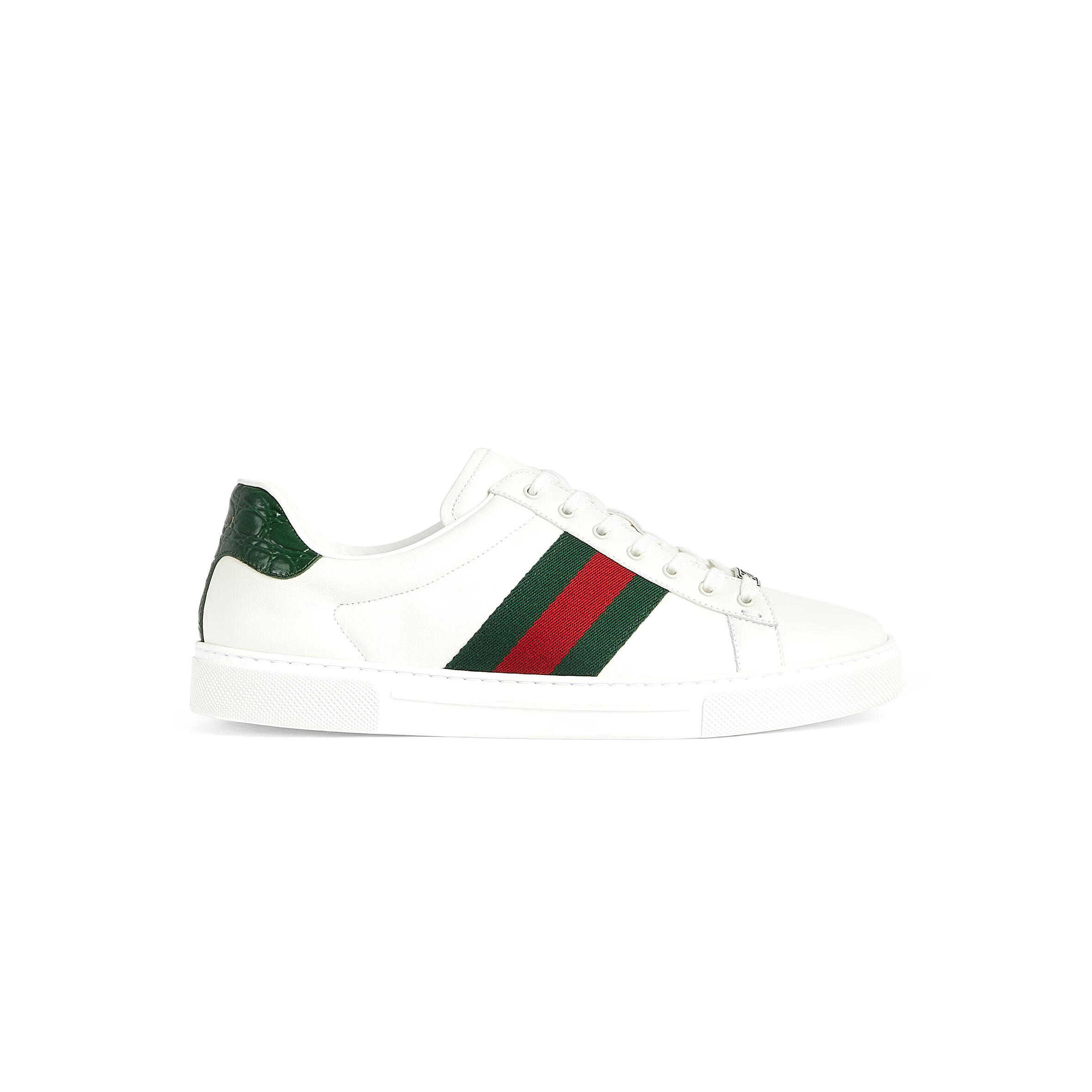 GUCCI MEN'S GUCCI ACE SNEAKER WITH WEB ‎757892